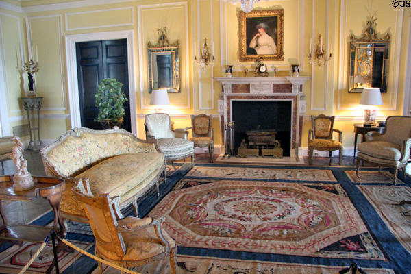Yellow Room at Rough Point. Newport, RI.