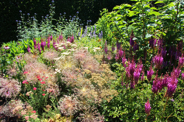 Formal garden at Rough Point. Newport, RI.