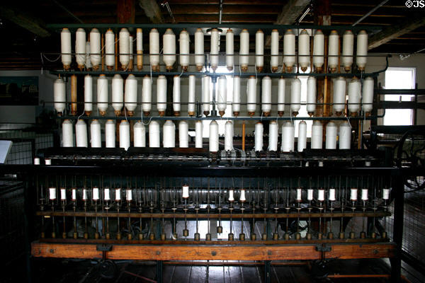 Throstle Spinning Frame (c1835) Locks & Canal Co., Lowell, MA. Pawtucket, RI.