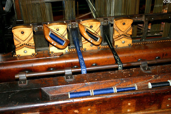 Narrow Fabric Loom (1899) by Crompton & Knowles, Worcester, MA. Pawtucket, RI.