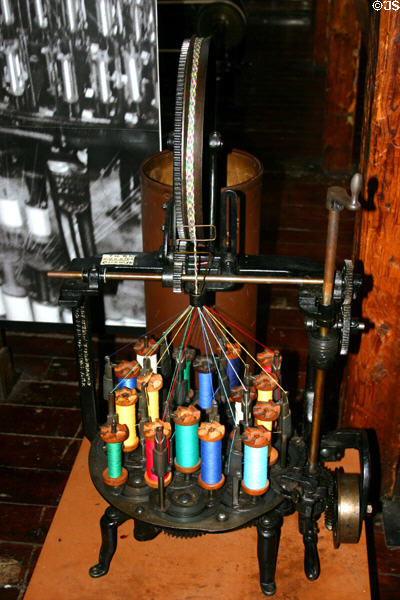 Maypole Braider (c1872) by New England Butt Co, Providence, RI. Pawtucket, RI.
