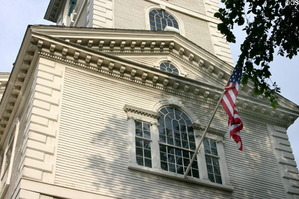 First Baptist Meeting House church built on the site where Roger Williams founded his congregation in 1638. Providence, RI.