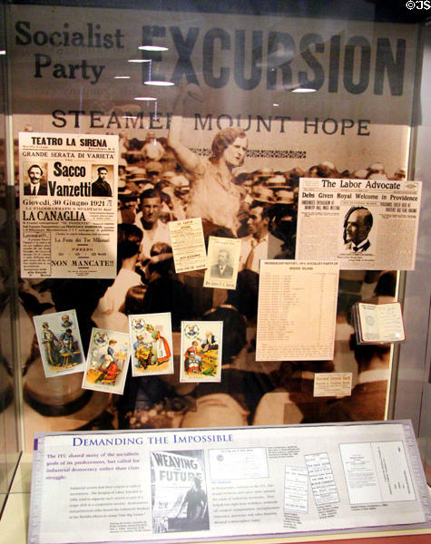 ITU display at Museum of Work & Culture. Woonsocket, RI.