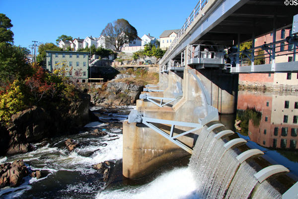 Dam & mills on Blackstone River. Woonsocket, RI.
