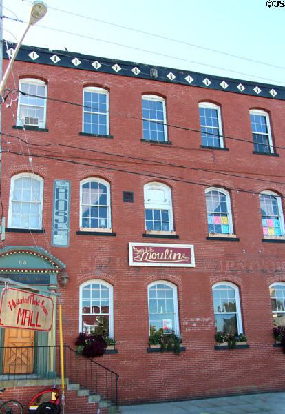 Converted Le Moulin mill building on Market Square. Woonsocket, RI.