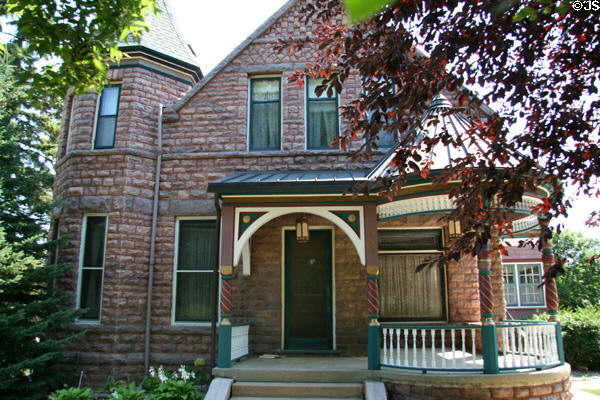 Bailey / Edgerton / Kiry House (1888) (350 N. Duluth Ave.) in Cathedral Historic District. Sioux Falls, SD. Style: Romanesque. Architect: Wallace Dow.