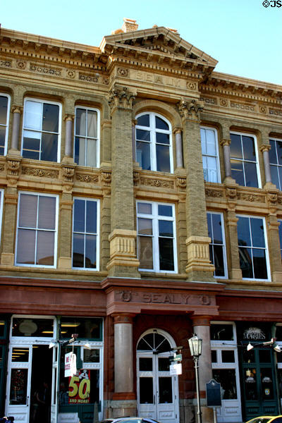 Sealy building detail. Galveston, TX.