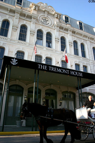 Leon & H. Blum Co. building (1880 & 1882) (Merchant at Rosenberg Ave.) now the Tremont House hotel. Galveston, TX. Architect: Eugene T. Heiner then Nicholas J. Clayton.