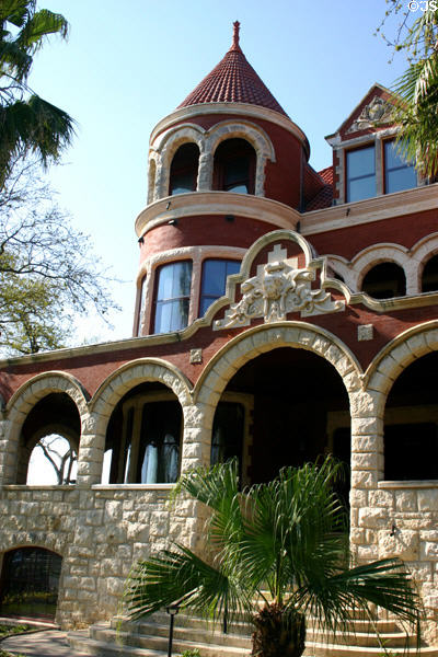 Moody Mansion front porch. Galveston, TX.
