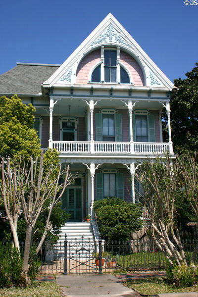 G. Reymershoffer house (1887) (1302 Postoffice) with jigsaw decoration. Galveston, TX.