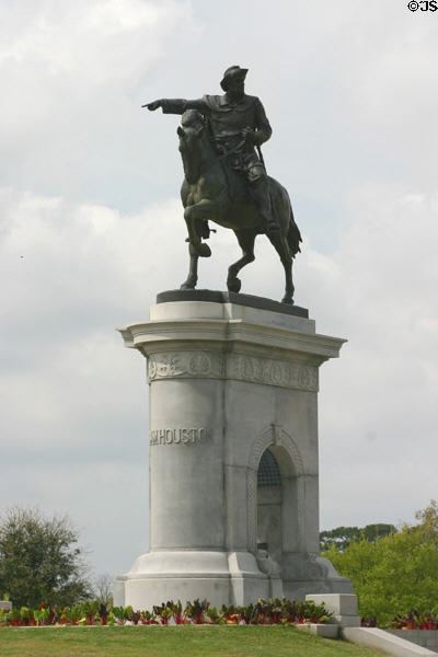 Sam Houston Equestrian Monument in Hermann Park. Houston, TX.