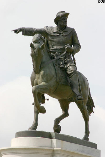 Sam Houston Equestrian Monument in Hermann Park. Houston, TX.