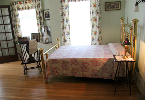 Bedroom in Staiti House at Sam Houston Park. Houston, TX.