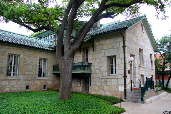 Carl Hilmar Guenther House Museum (1860) (205 E. Guenther St.) was mill-site home of founder of Pioneer Flour Mill. San Antonio, TX. On National Register.