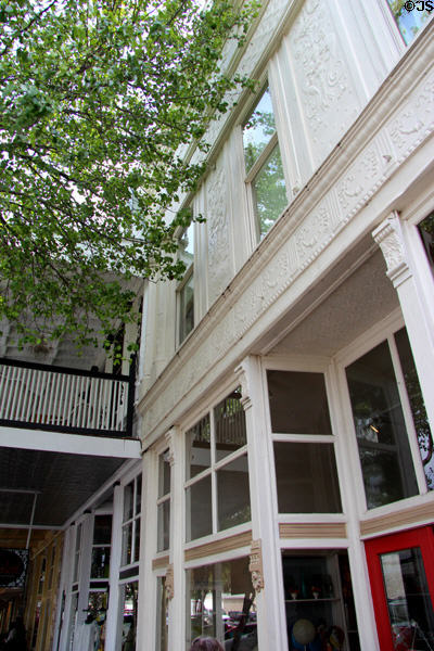 Heritage building (221 East Main St.) with cast iron front by Mesker Bros. of St. Louis, MO. Fredericksburg, TX.