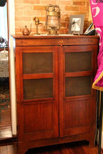Pie safe at Earle-Napier-Kinnard House. Waco, TX.