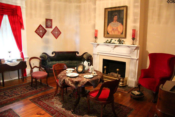 North parlor for special visitors at Earle-Napier-Kinnard House. Waco, TX.