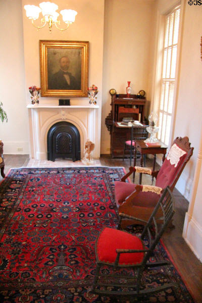Entrance office / sitting area at East Terrace House. Waco, TX.