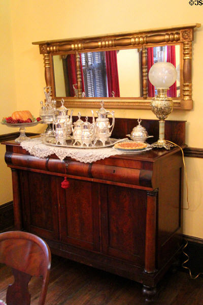 Sideboard at East Terrace House. Waco, TX.