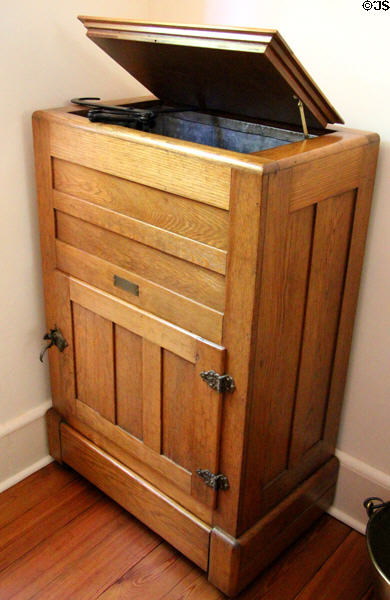 Knickerbocker ice box at East Terrace House. Waco, TX.
