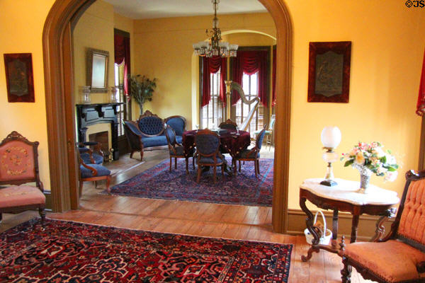 Parlor at East Terrace House. Waco, TX.