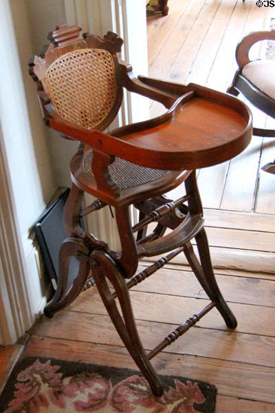 Convertible infants high chair & rocking chair at East Terrace House. Waco, TX.