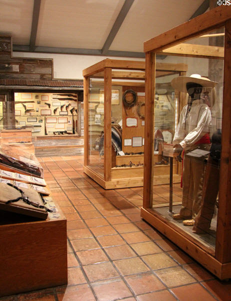 Display hall at Texas Ranger Hall of Fame and Museum. Waco, TX.