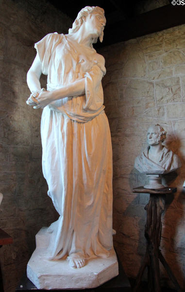 Lady Macbeth plaster sculpture (1902) by Elisabet Ney at Ney Museum. Austin, TX.