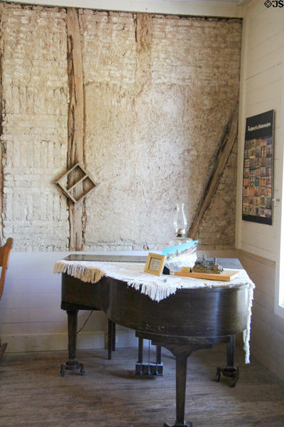 Grand piano in Forke Store at Conservation Plaza. New Braunfels, TX.