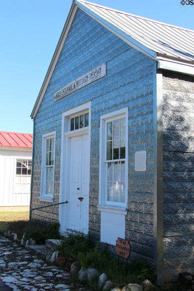 Star Exchange & Billiard Room (1850) at Conservation Plaza. New Braunfels, TX.