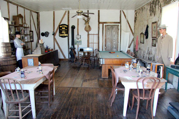 Interior of Star Exchange saloon at Conservation Plaza. New Braunfels, TX.