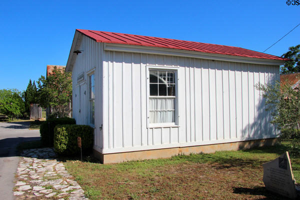 Johann Jahn Cabinet Shop (1845) at Conservation Plaza. New Braunfels, TX.