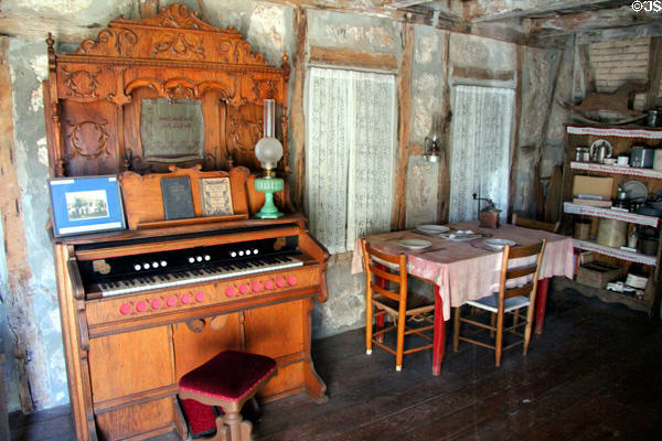 Organ in Locksted-Seibold house at Conservation Plaza. New Braunfels, TX.