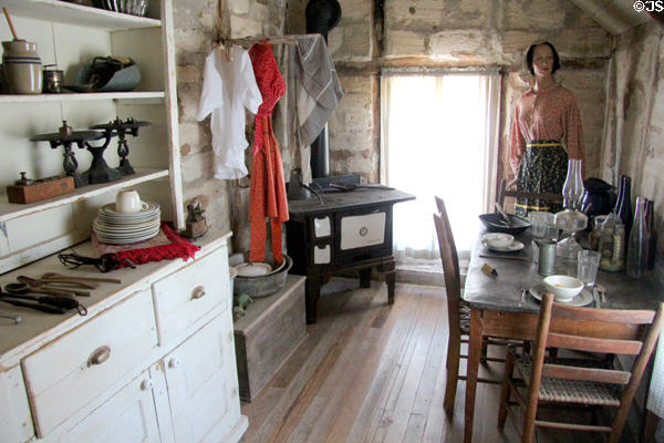 Kitchen of Moehrig Blank House at Conservation Plaza. New Braunfels, TX.