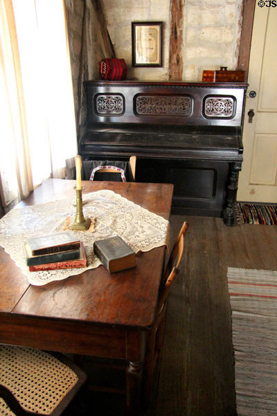 Parlor at Moehrig Blank House at Conservation Plaza. New Braunfels, TX.