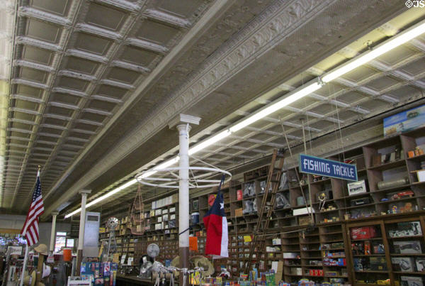 Henne Hardware store in Louis Henne building. New Braunfels, TX.