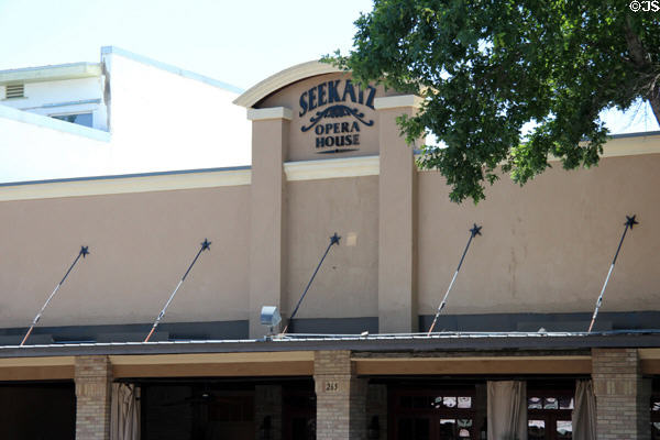 Seekatz Opera House (early 1900s) (265 W. San Antonio St.). New Braunfels, TX.