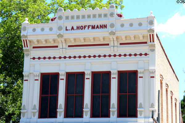 L.A. Hoffmann building (165 S. Seguin Ave.). New Braunfels, TX.