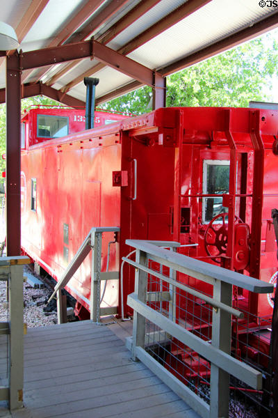 Caboose at New Braunfels Railroad Museum. New Braunfels, TX.