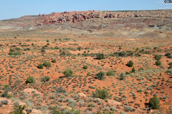 Fiery Furnace landscape at Arches National Park. UT.