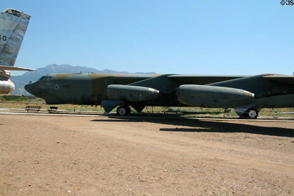 Side view of Boeing B-52G-100-BW Stratofortress (1959) at Hill Aerospace Museum. UT.