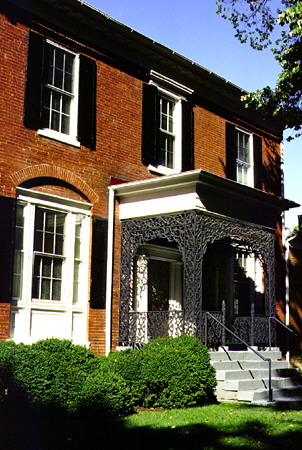 Typical Fredericksburg brick house. Fredericksburg, VA.