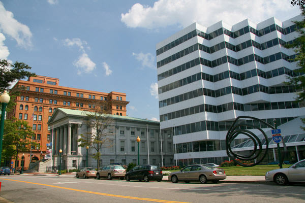 TowneBank Building, U.S. Customhouse & World Trade Center on E. Main St. Norfolk, VA.