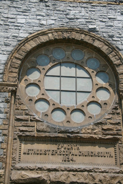 Facade of Epworth United Methodist Church. Norfolk, VA.