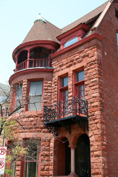 246 W. Freemason St. House (late 19thC). Norfolk, VA. Style: Richardsonian Romanesque.