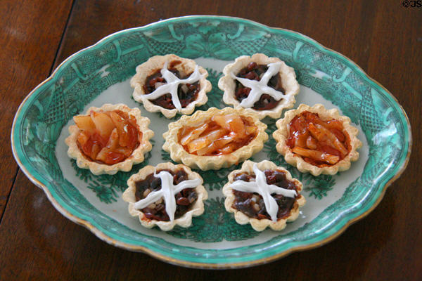 Desserts in dining room of Moses Myers House museum. Norfolk, VA.