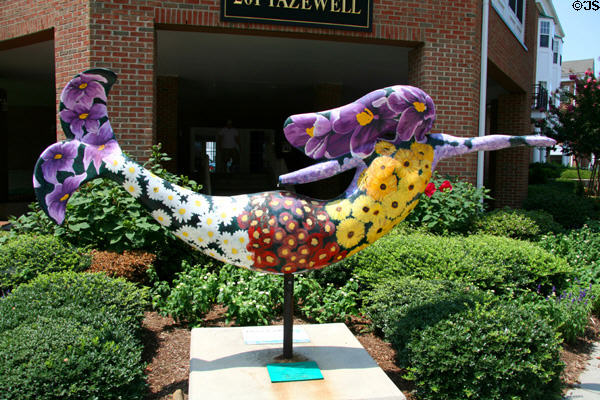 Flower Garden street art mermaid by Mike Irving. Norfolk, VA.