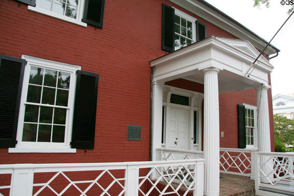 Woodrow Wilson Birthplace (1846) (24 N. Coalter St.) was manse of First Presbyterian Church & home to Wilson's parents (starting 1855). Staunton, VA. On National Register.