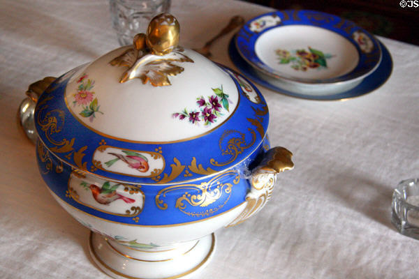 Soup tureen in dining room of Woodrow Wilson Birthplace. Staunton, VA.