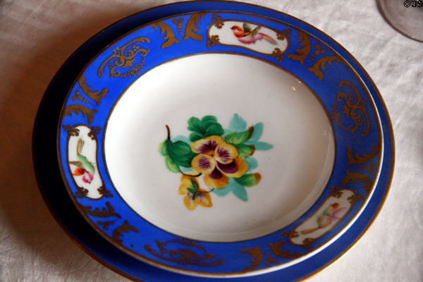 Soup plate in dining room of Woodrow Wilson Birthplace. Staunton, VA.